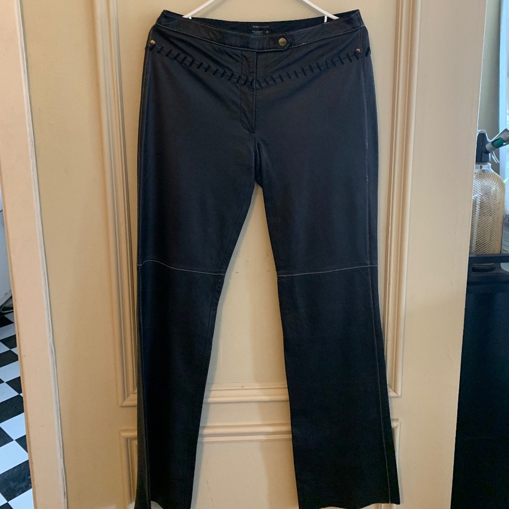 NEW, sexy black leather pants from BCBG Max Azria (8)